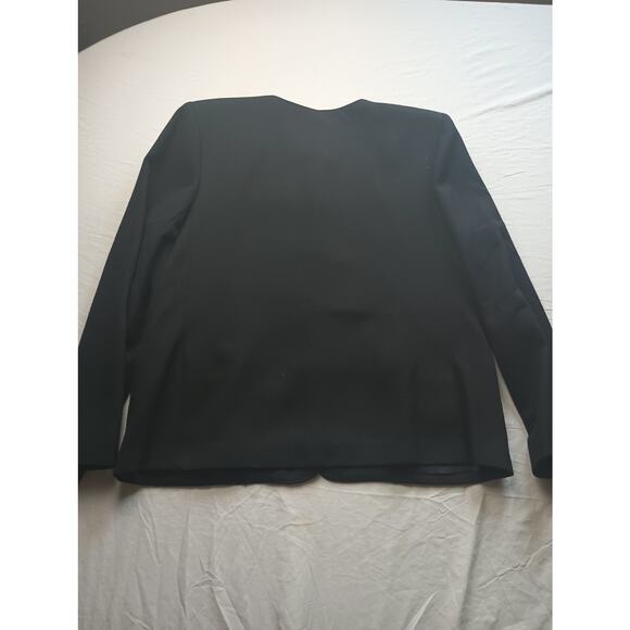 Vintage Alfred Dunner Made in USA Black Gold button Blazer Women Size 12 - Picture 4 of 4